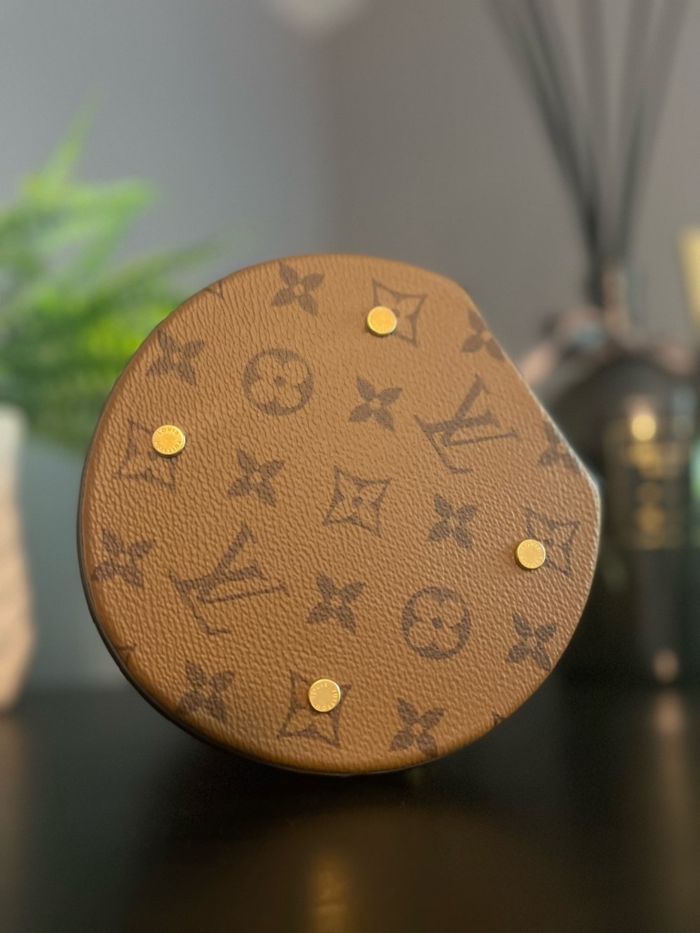 2025 Microchipped Louis Vuitton Reverse Monogram Cannes Bag in Brown and Black - Picture 5 of 9